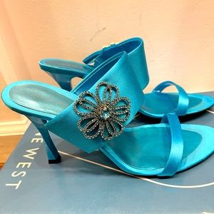 Nine West satin stilettos